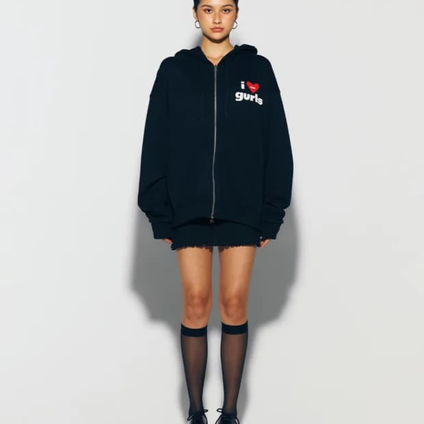 에즈이프캘리 GURLS OVERSIZED HOOD ZIPUP 후드집업