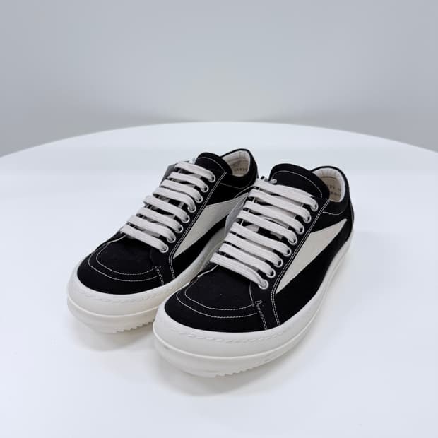 [미사용/255] 릭오웬스 다크쉐도우 빈티지 스니커즈 블랙