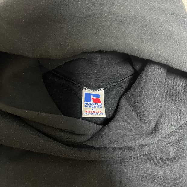 90s 러셀 후드 블랙 50/50 XL