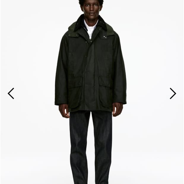 아르켓 x 바버 왁스코튼자켓