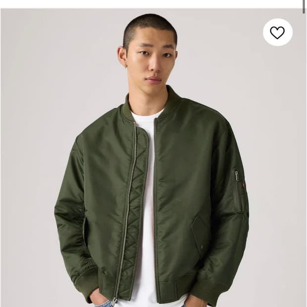 구함) 리바이스 MA-1 봄버 자켓 M