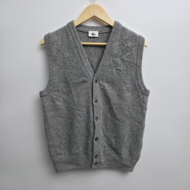 [M] 라코스테 울 니트 베스트 그레이
