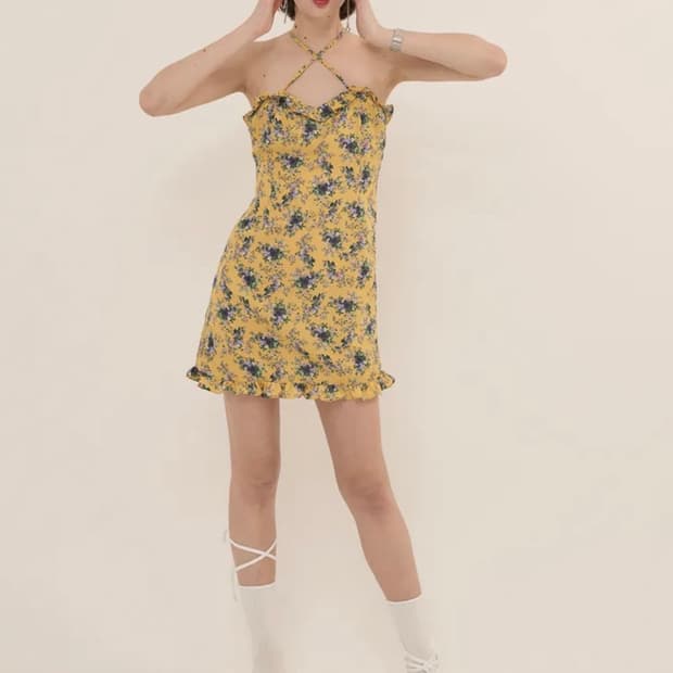 [오드원아웃] 플라워 원피스 M