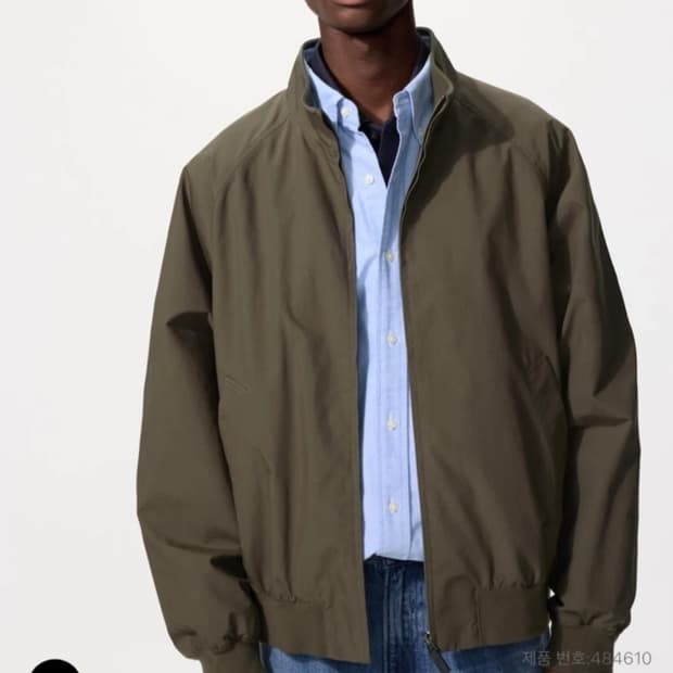 유니클로 해링턴 자켓 올리브 카키