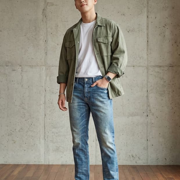 데님앤서플라이 랄프로렌 빈티지 워싱 청바지