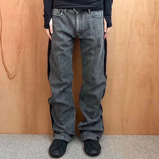 꼼데가르송 옴므 사이드라인 데님 팬츠