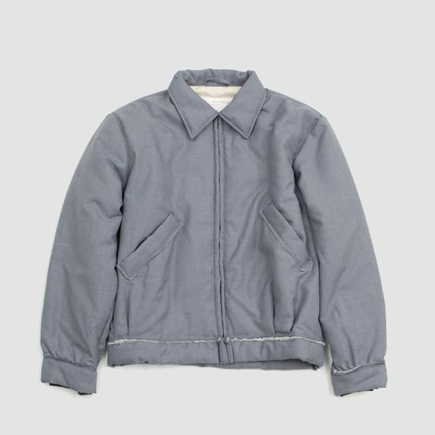 카미엘 포트젠스 푸퍼 심플 봄버 자켓 그레이