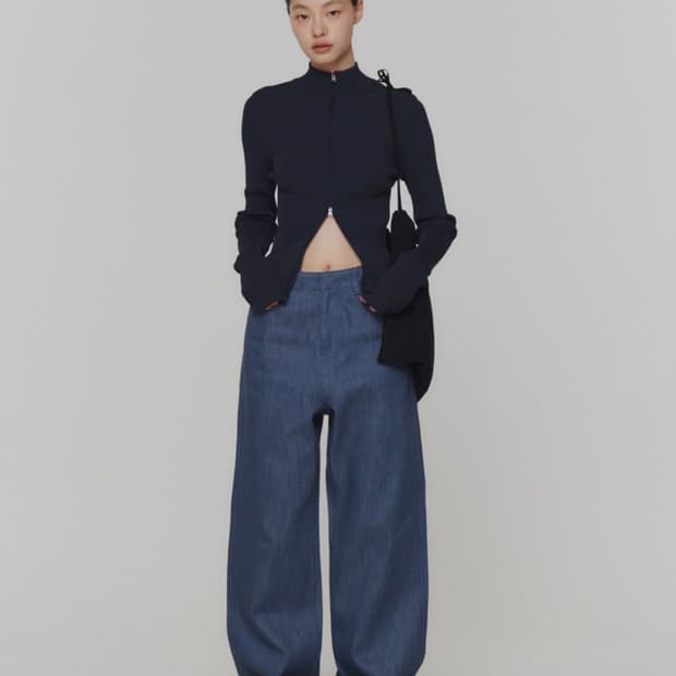 아모멘토 인디고 데님 블루 0size (뉴진스 착용)