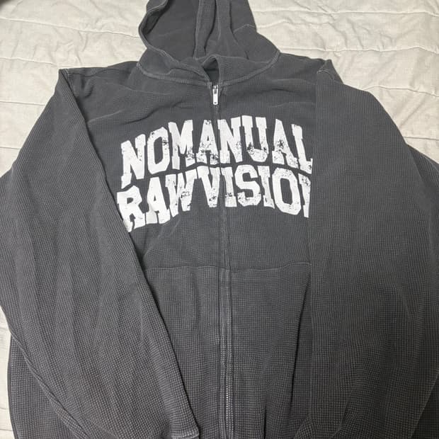 노매뉴얼 RAWVISION 후드집업 블랙