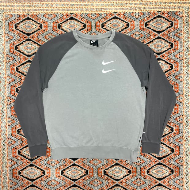 나이키 스우시로고 차콜 나그랑 맨투맨 남성M