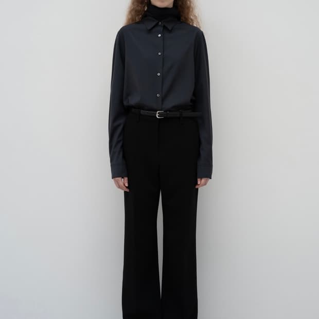 Lfm Tailored Wool Shirt /Navy 구해요
