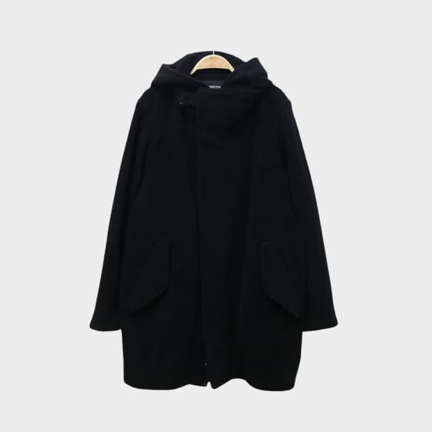 주카 Y2K 울 혼방 후드 코트 60448