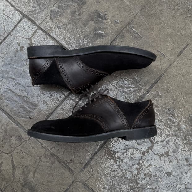 꼼데가르송 옴므 레더 스웨이드 도킹 슈즈