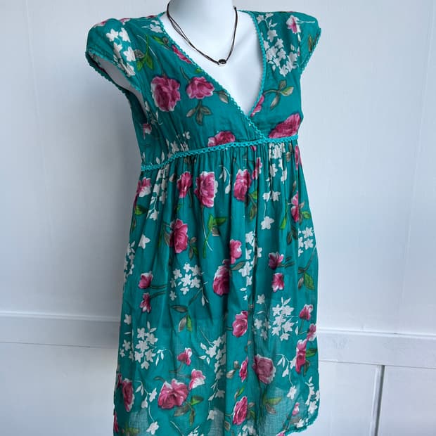 Röse Böwl Saloon 청록 원피스