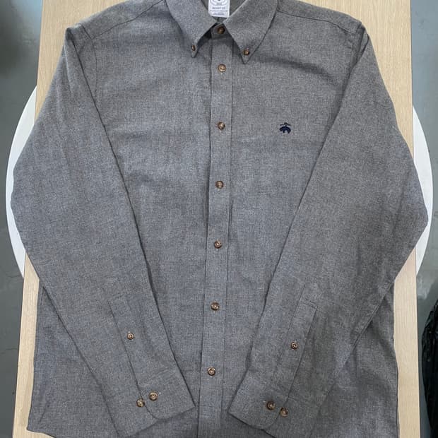 브룩스 브라더스 regent fit 그레이 셔츠 (M)