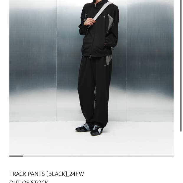 산산기어 TRACK PANTS [BLACK]_24FW