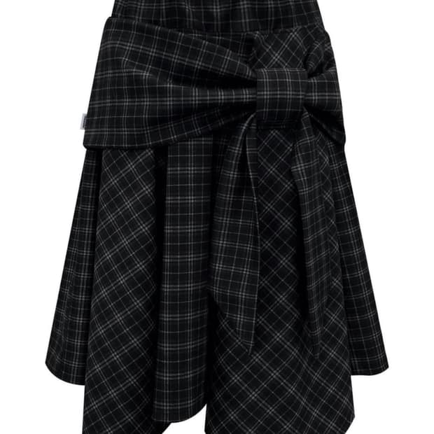 체메씨 보우 언발란스 스커트