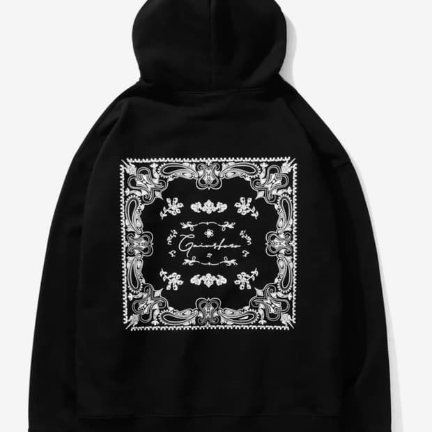 게인스보로 페이즐리 기모 후드티