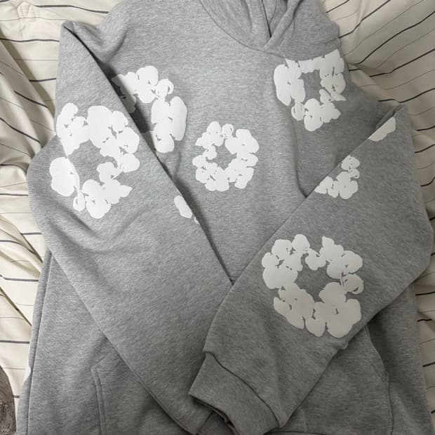 데님티어스 후드티 그레이