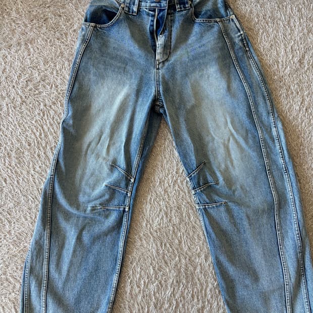 9999아카이브 청바지Technical Curved Denim Jean