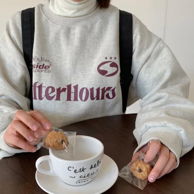 baon 기모 맨투맨 