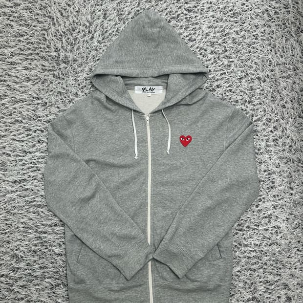 꼼데가르송 레드와팬 후드집업