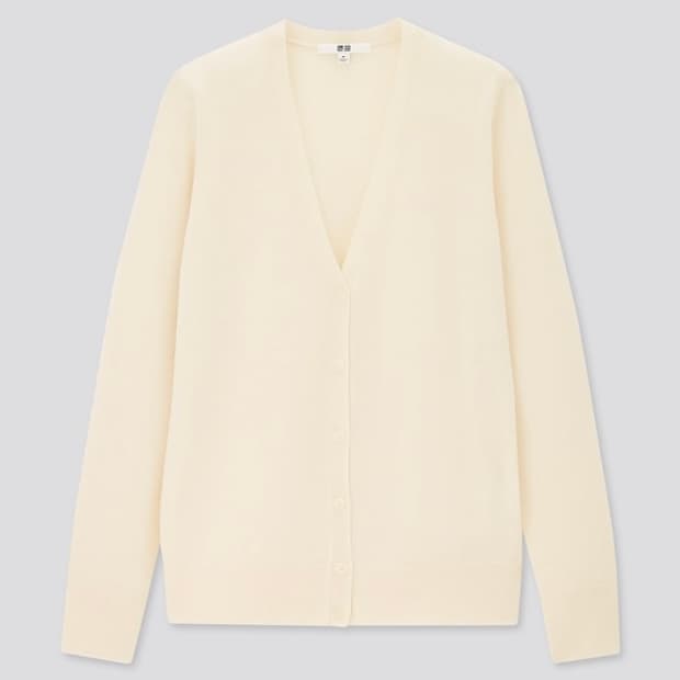 UNIQLO 엑스트라 파인 메리노 브이넥 가디건