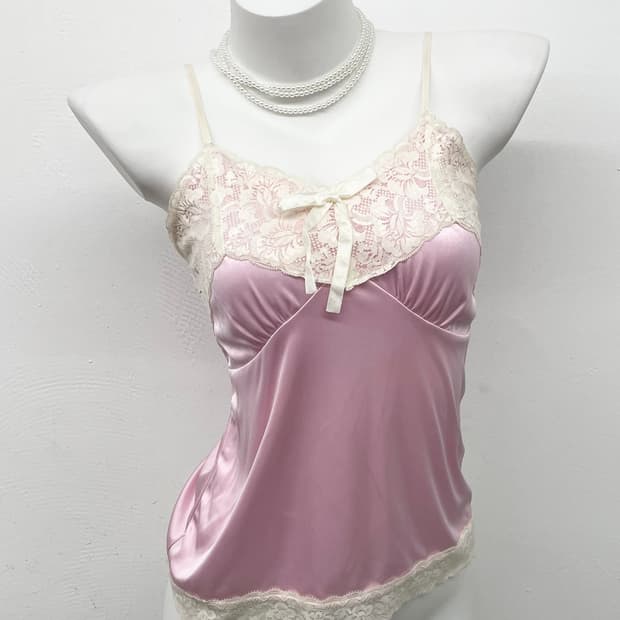 히메갸루 레이스 셔링 슬립