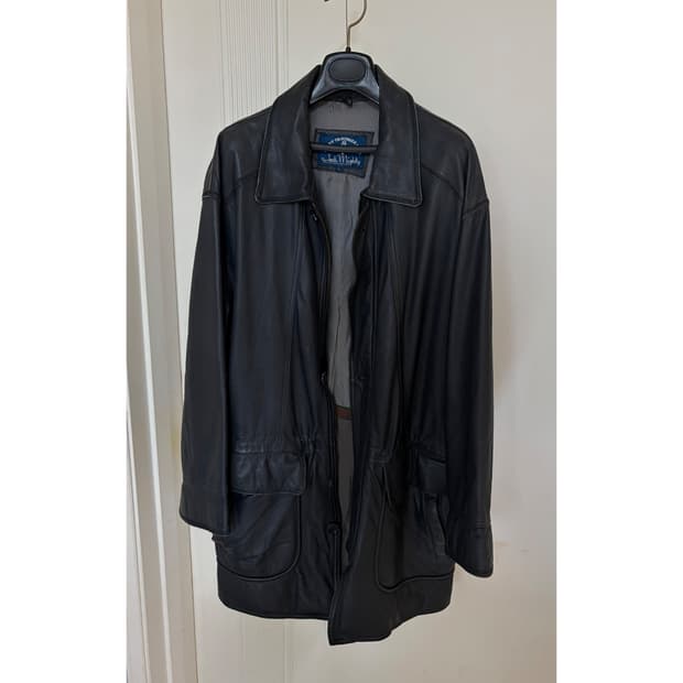 빈티지 레더 카코트