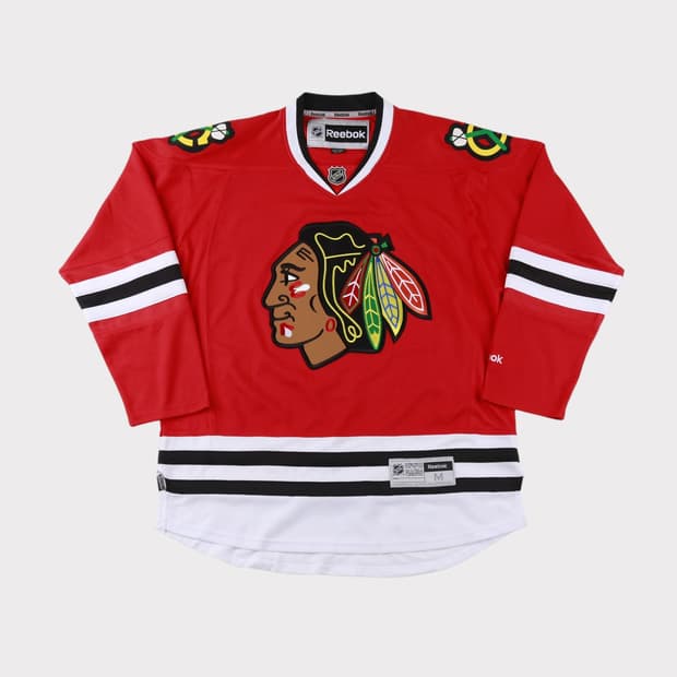 [M] 리복 NHL 시카고 블랙 호크스 하키져지