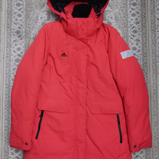 아디다스 코랄 후드 롱 패딩 95 (후드분리됨)