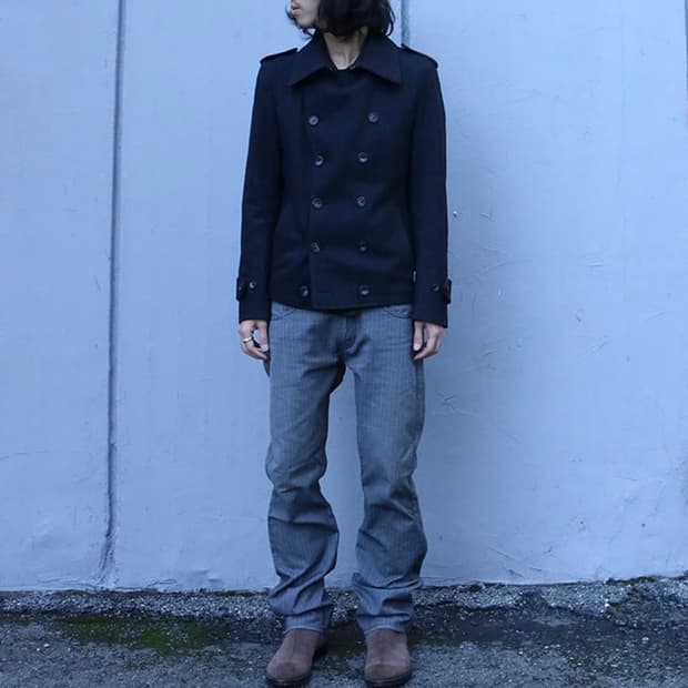 준야와타나베 맨 핀스트라이프 팬츠