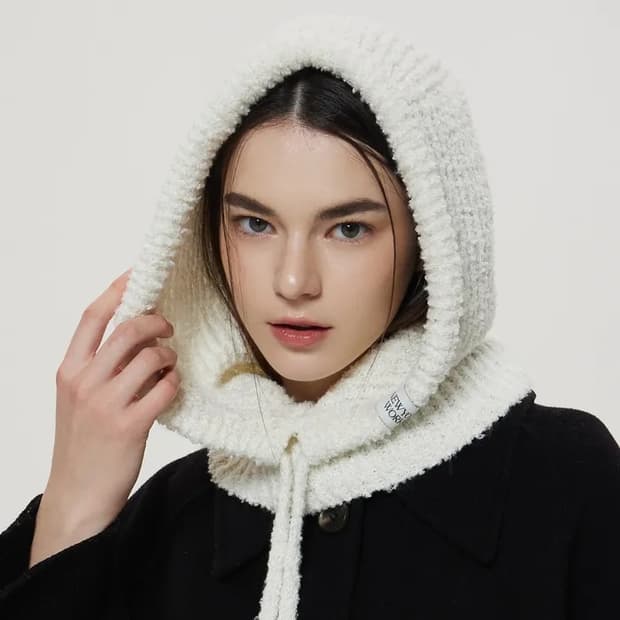 뉴욕웍스 스트링 소프트 부클 바라클라바