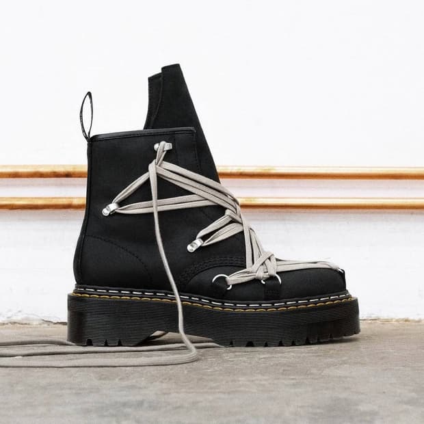 (255) 릭오웬스X닥터마틴 1460 쿼드솔 메가레이스 부츠