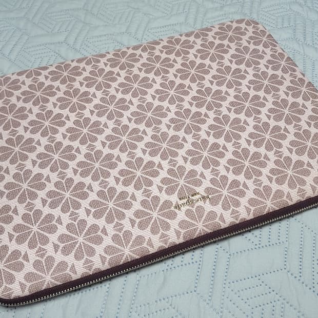 케이트 스페이드 플라워 패턴 16인치 노트북 파우치 pc 케이스 클러치