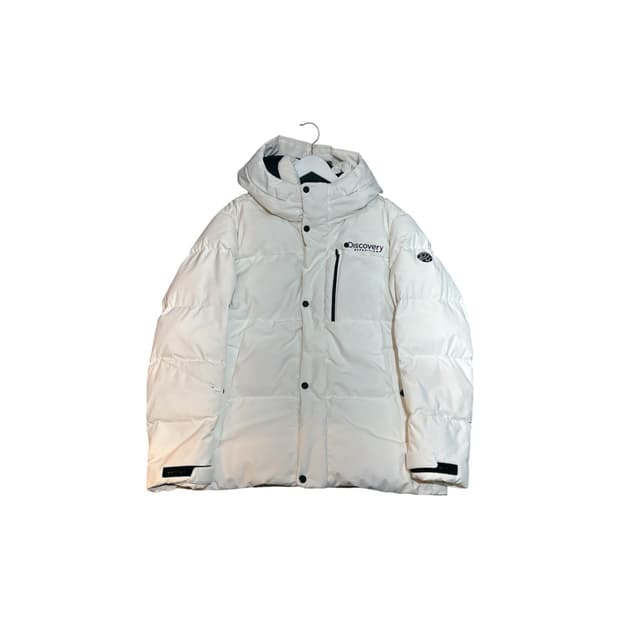디스커버리 구스다운 패딩 화이트 100사이즈