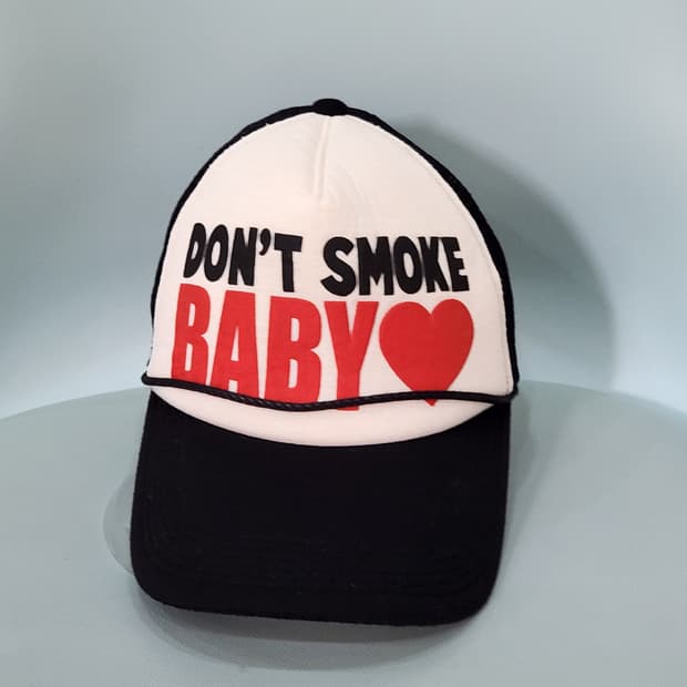 DONT SMOKE BABY 볼캡 메쉬 모자