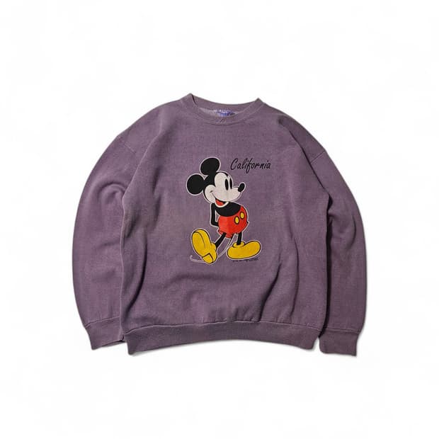 1990's 벨바쉰 Velva sheen 미키마우스 스웻셔츠 빈티지 L 