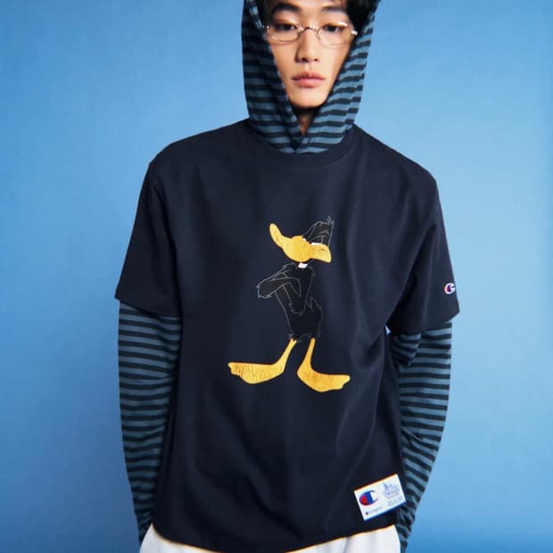 챔피온 X 루니툰즈 대피 덕 Navy 새상품