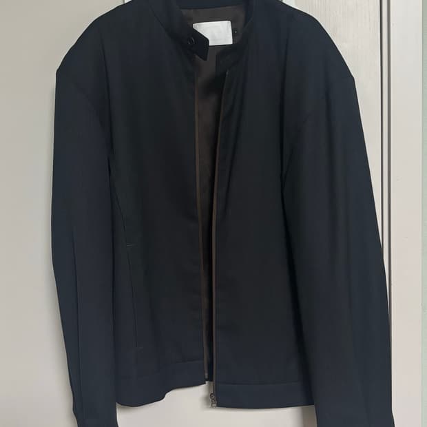 [M] 아모멘토 울 스트라이프 집업 자켓