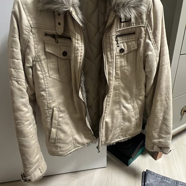 in the attic vkei fur ivory jacket