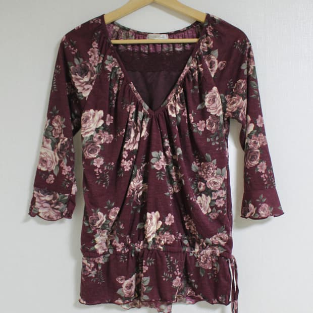 rosa cheri 로사체리 꽃무늬 플라워 레이스 블라우스