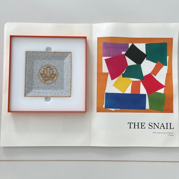 에르메스 골드 모자이크 스퀘어 플레이트