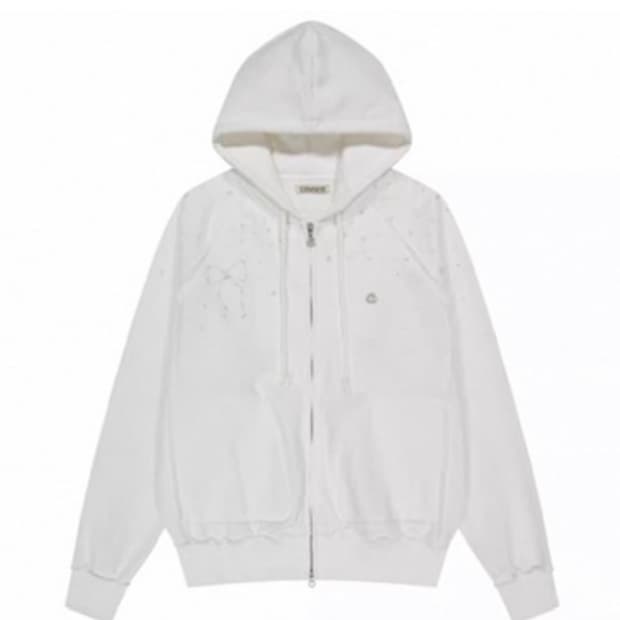 코이세이오 트윙클 후드집업 화이트