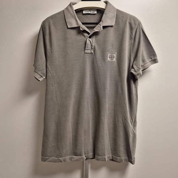 스톤아일랜드 매장판 / 그레이 피그먼트다잉 피케 / XL