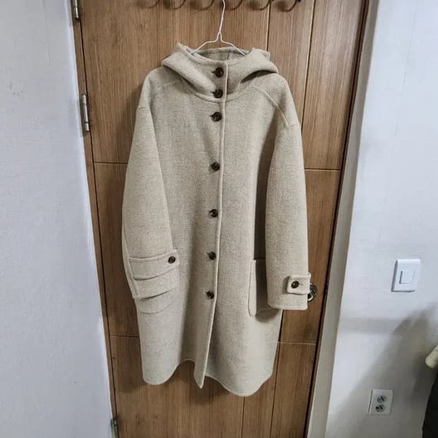 (F)여성 디엠버 핸드메이드 울 후드 코트