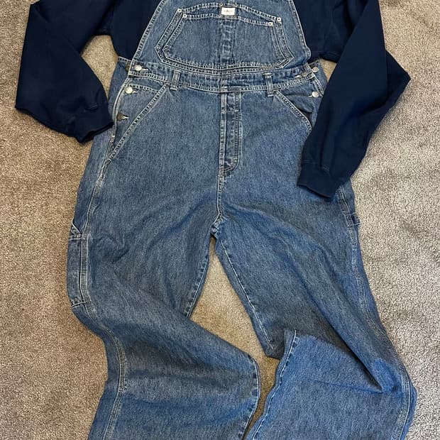 캘빈클라인 중청 데님 카펜터 오버롤L