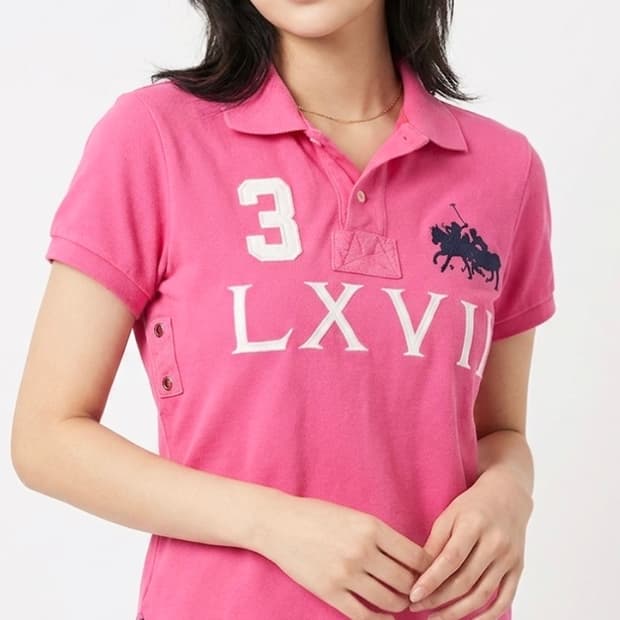 랄프로렌 폴로 핑크 LXVII 빅로고 PK S