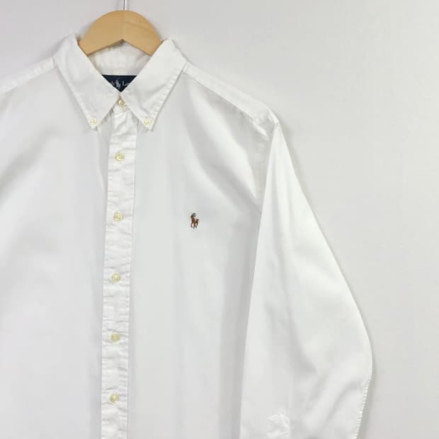XL 폴로 화이트 셔츠