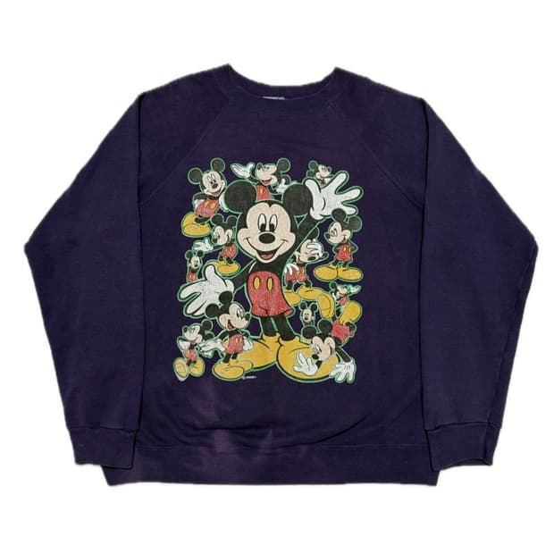 90s 헤인즈 베이스 미키마우스 빈티지 스웻